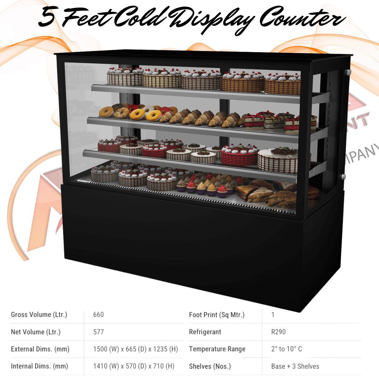 Five Feet Cold Display Counter